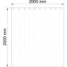 Шторка для ванной WASSERKRAFT ALAND SC-85105